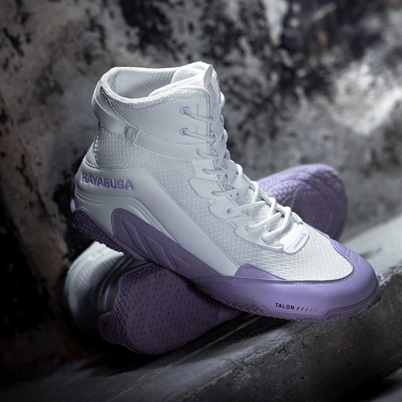 Hayabusa Boksschoenen Talon Wit/Lavendel - Image 5