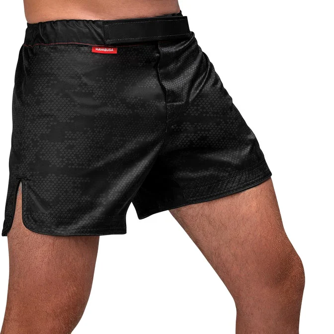 Hayabusa Hex Mid-Thigh Fight Shorts Black - Image 2