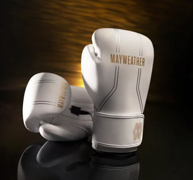 Hayabusa Bokshandschoenen Mayweather Contender Wit/Goud - Image 6
