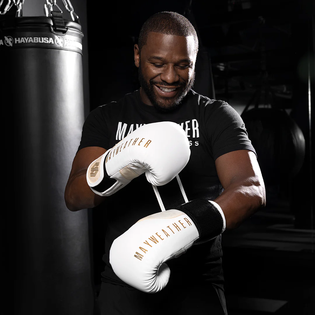Hayabusa Bokshandschoenen Mayweather Wit/Goud - Image 4