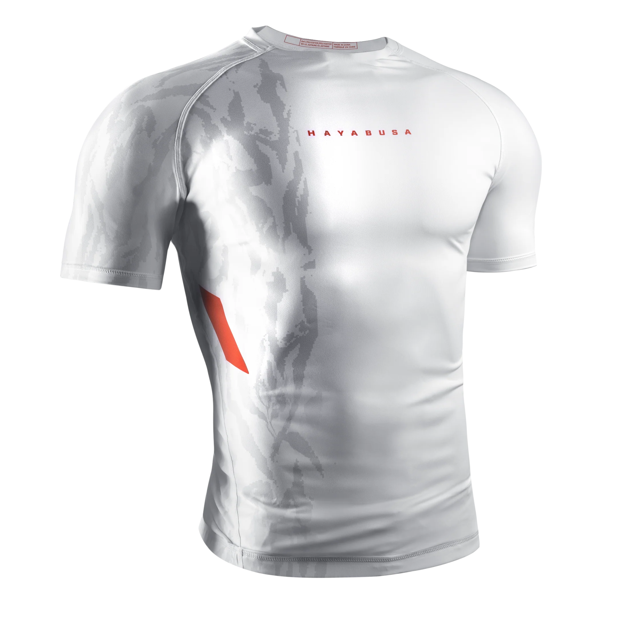 Hayabusa Rashguard Apex Short Sleeve Wit