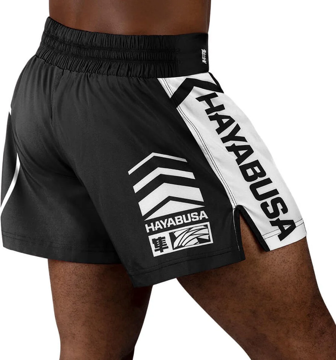 Hayabusa Kickboksshort Icon Zwart/Wit - Image 6