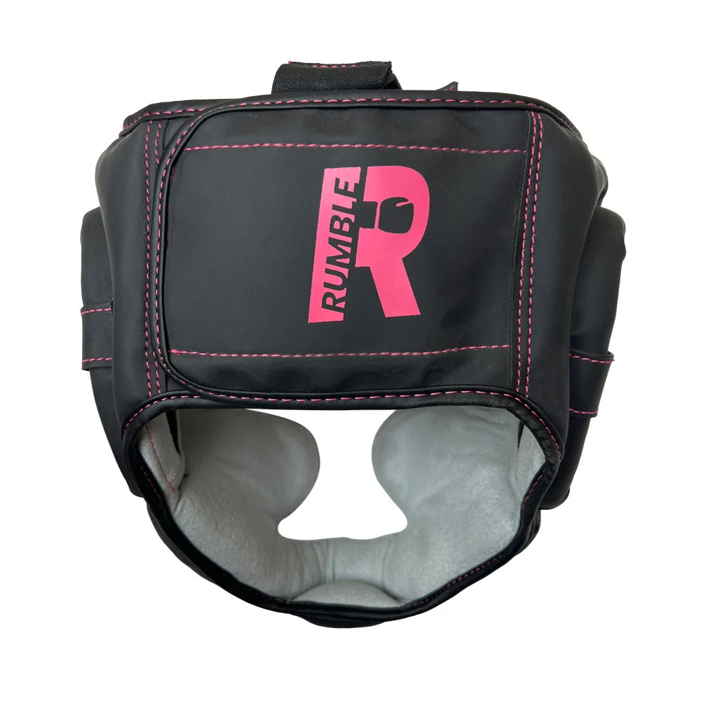 Rumble Hoofdbeschermer Junior Camo Zwart/Roze - Image 2