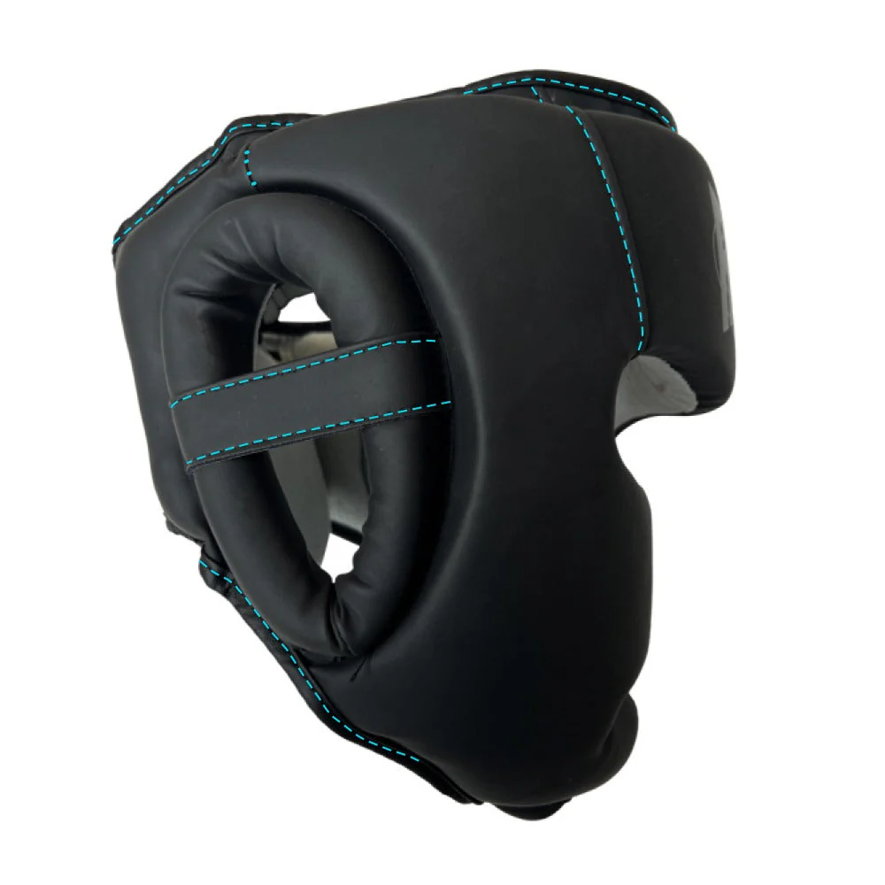 Rumble Hoofdbeschermer Junior Camo Zwart/Aqua - Image 4