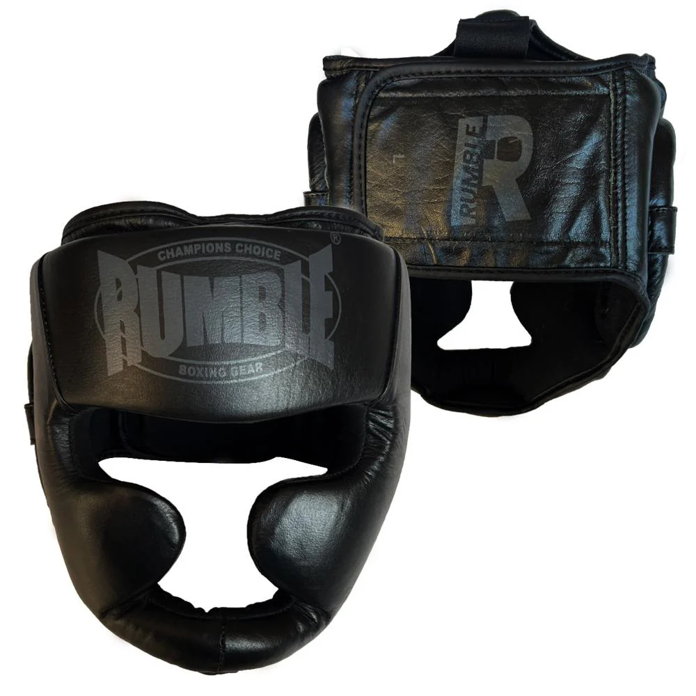Rumble Hoofdbeschermer Leer Zwart/Grijs - Image 3