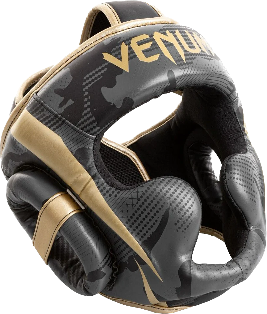 Venum Hoofdbeschermer Elite Dark/Camo/Goud