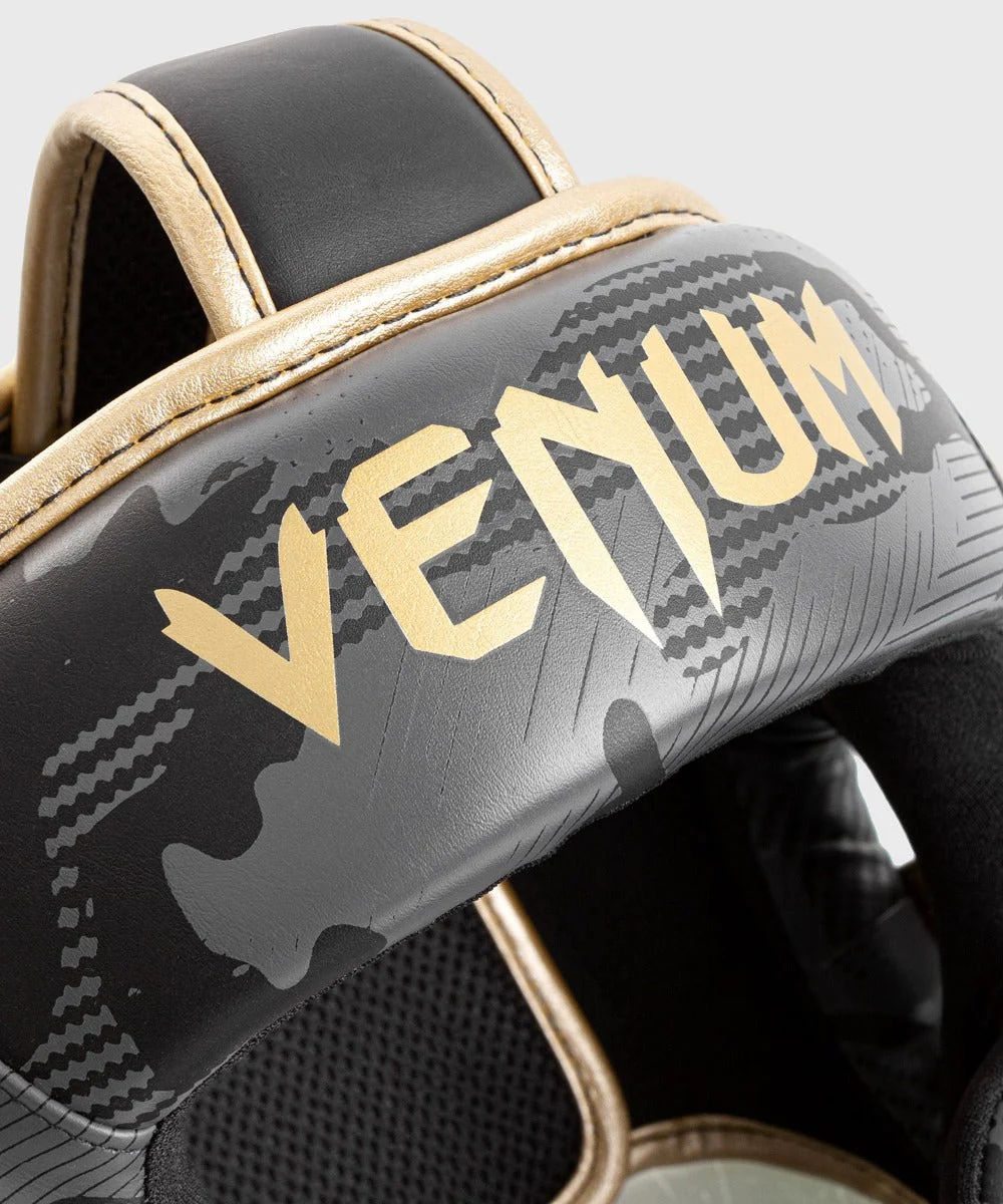 Venum Hoofdbeschermer Elite Dark/Camo/Goud - Image 2