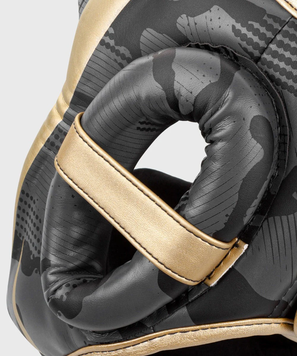 Venum Hoofdbeschermer Elite Dark/Camo/Goud - Image 3