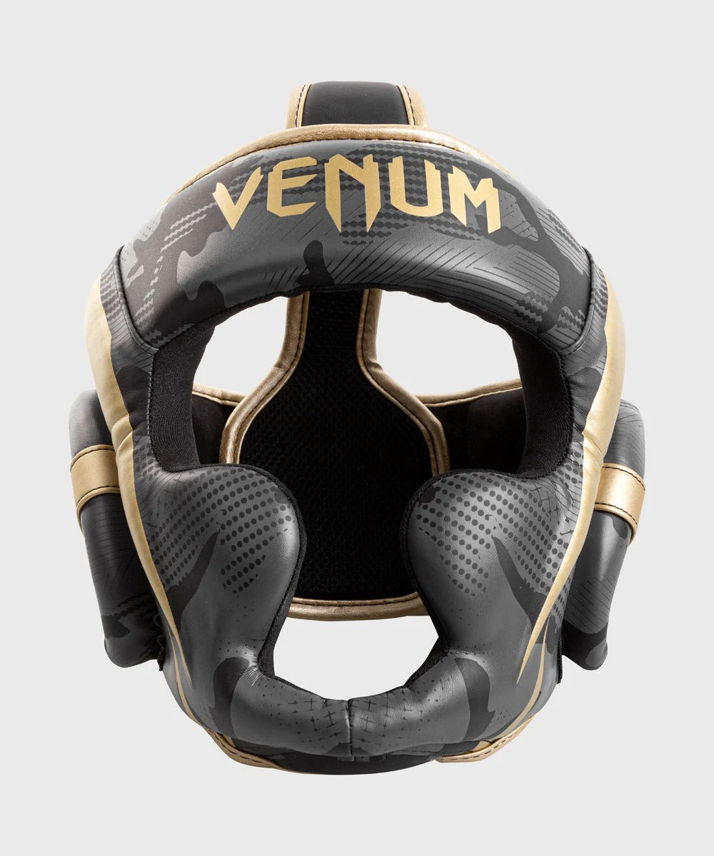 Venum Hoofdbeschermer Elite Dark/Camo/Goud - Image 7