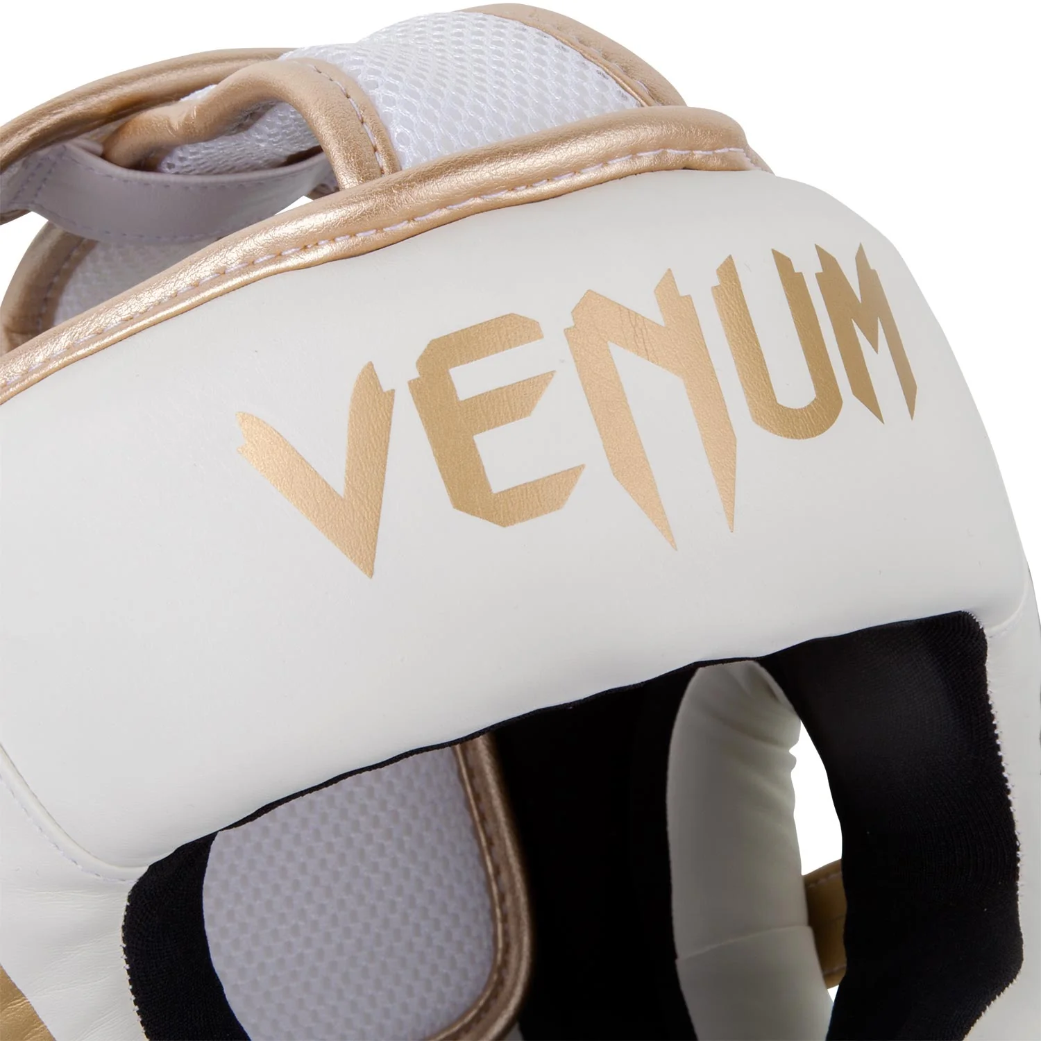 Venum Hoofdbeschermer Elite Wit/Goud - Image 4
