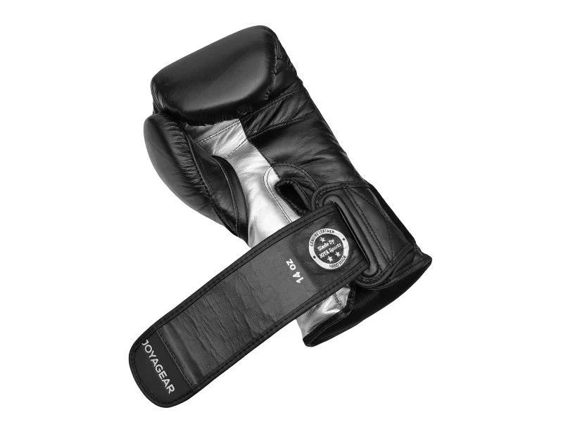 Joya Gear Bokshandschoenen Falcon Zwart/Zilver Leer - Image 2