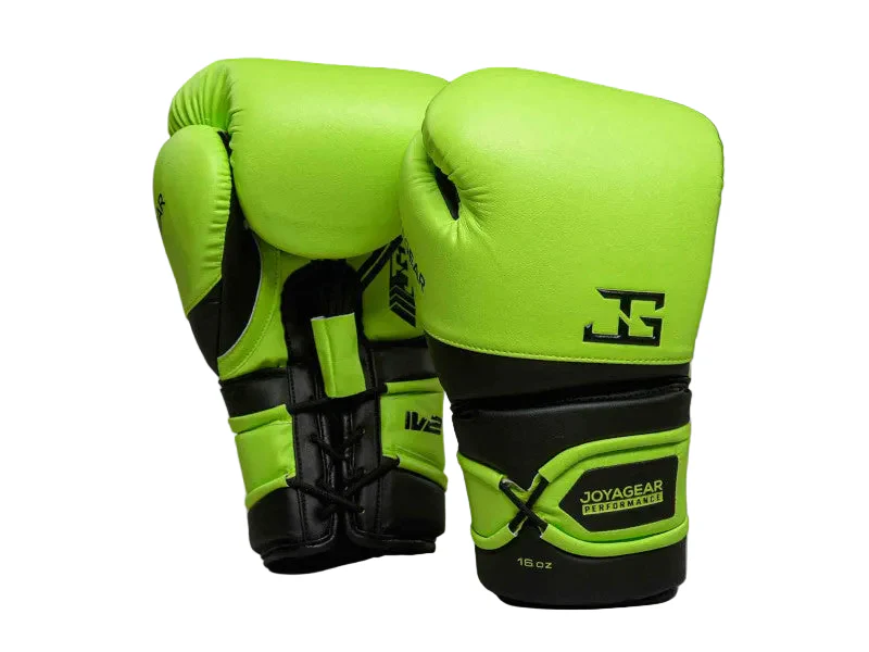 Joya Gear Bokshandschoenen Performance V2 Veters Lime/Zwart - Image 2