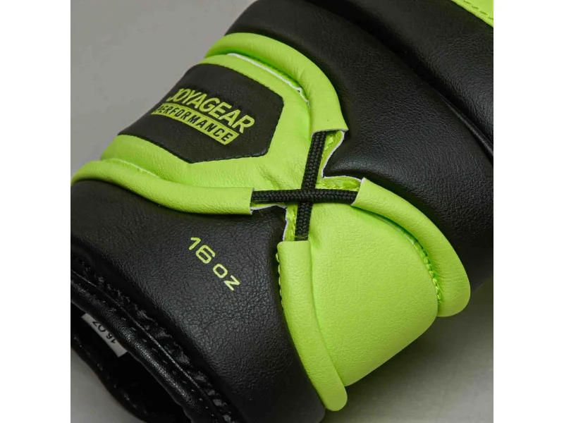 Joya Gear Bokshandschoenen Performance V2 Veters Lime/Zwart - Image 3
