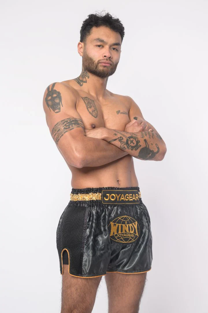 Joya Gear X Windy Kickboksshort Zwart/Goud - Image 3
