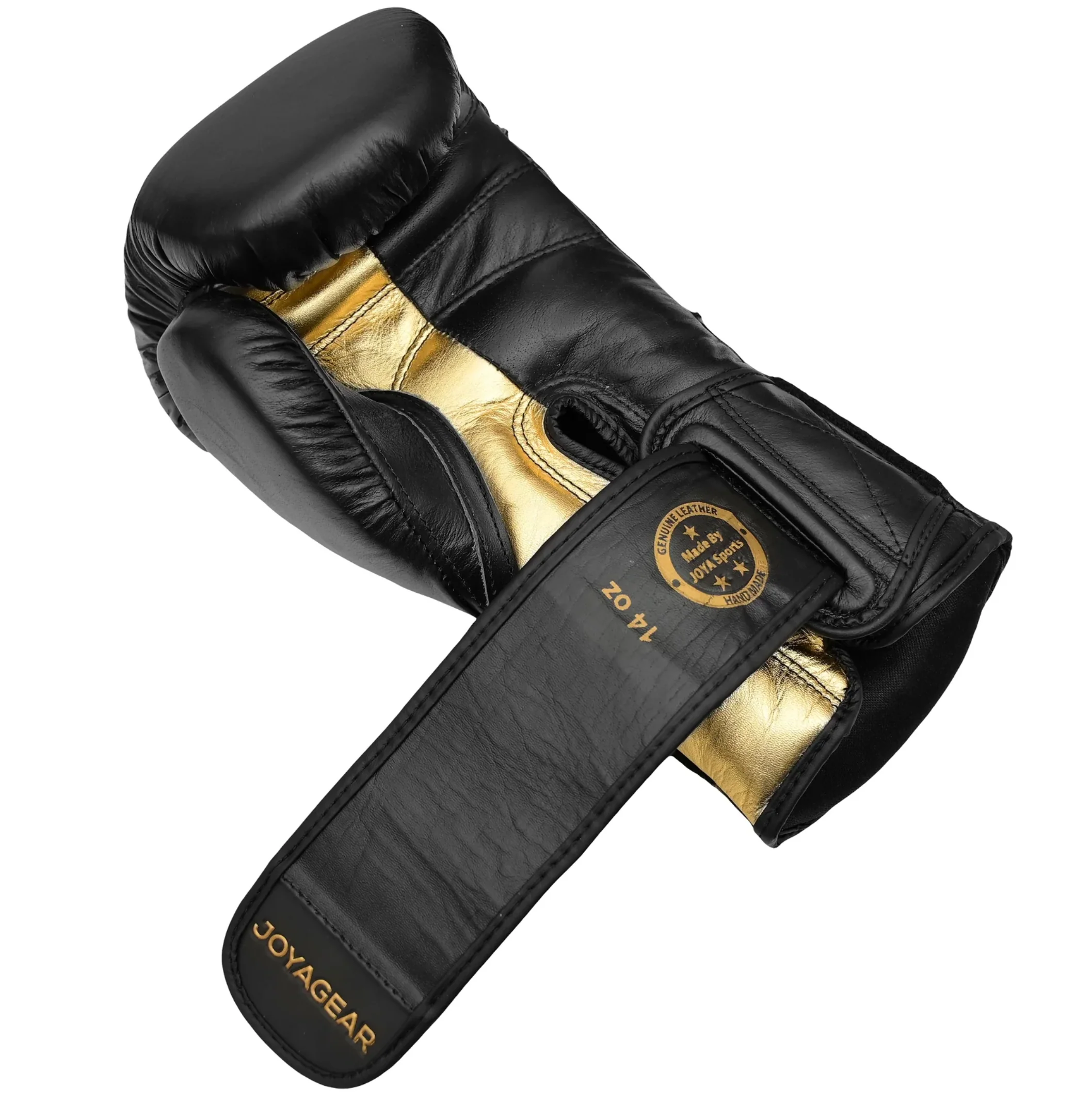 Joya Gear Bokshandschoenen Falcon Zwart/Goud Leer - Image 4