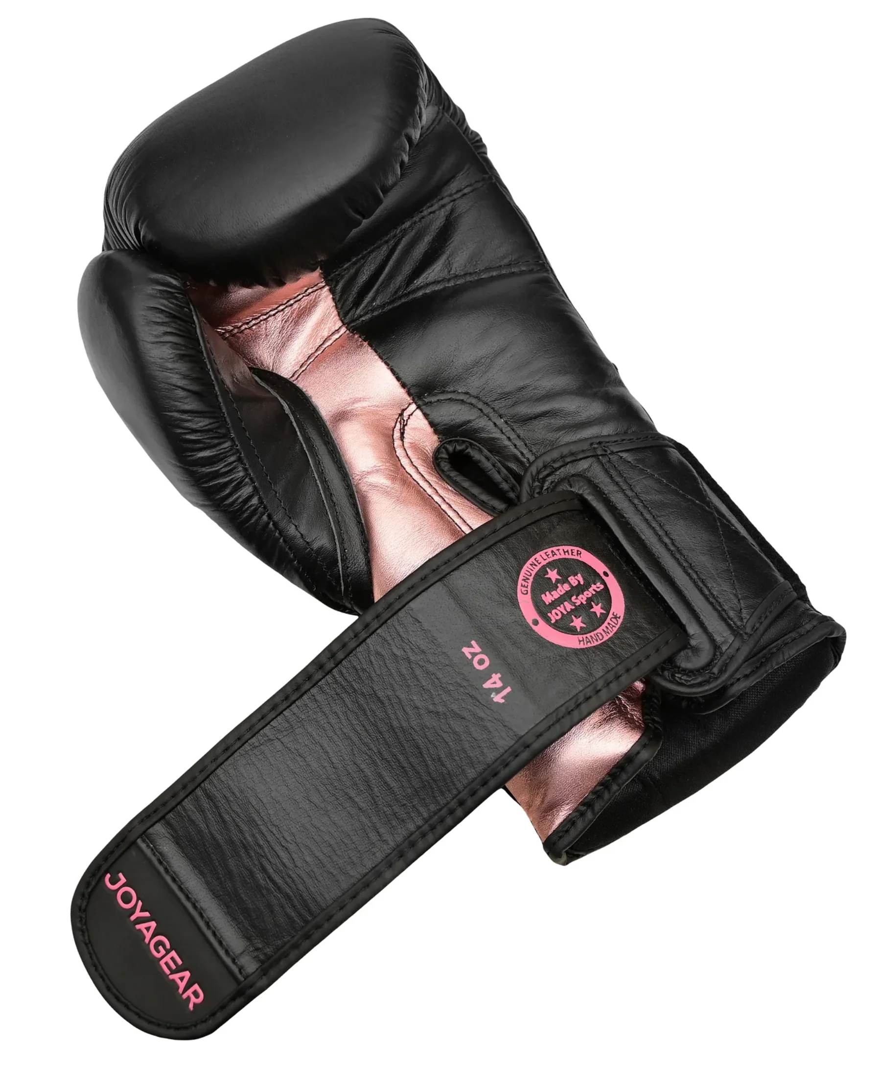 Joya Gear Bokshandschoenen Falcon Zwart/Roze Leer - Image 4