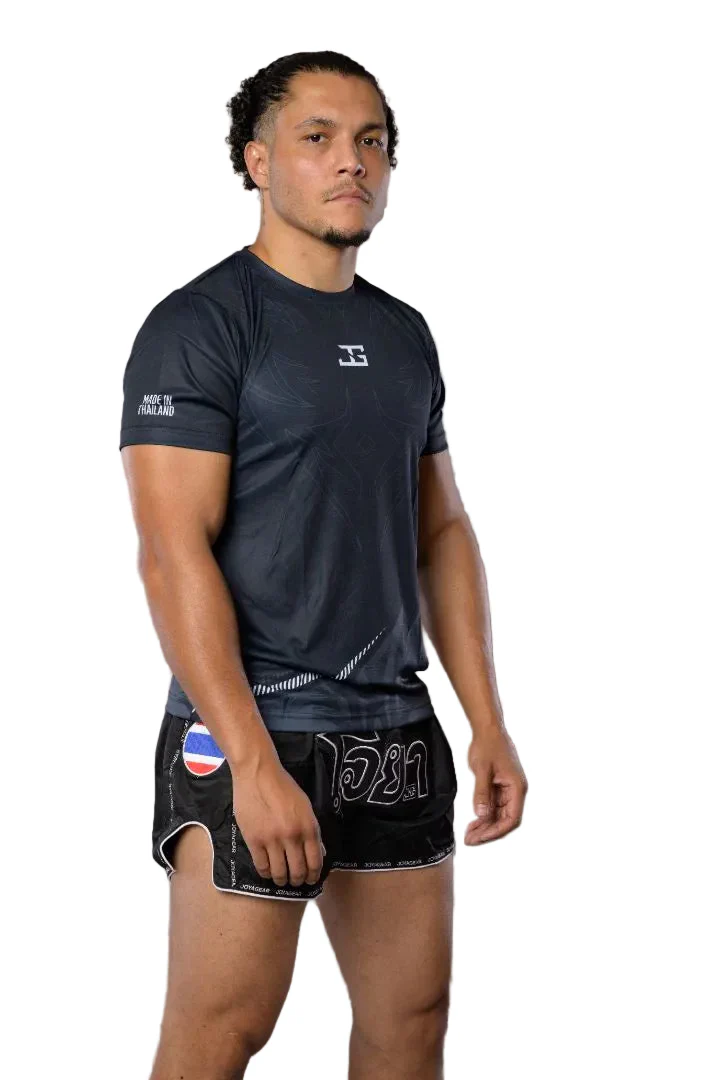 Joya Gear Muay Thai T-Shirt Zwart/Wit - Image 3