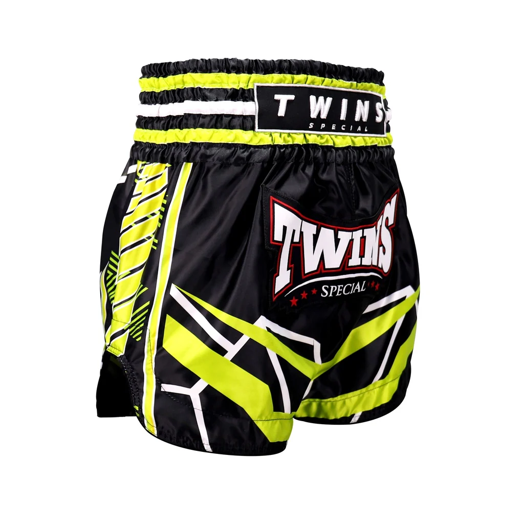 Twins Kickboksshort TTBL Racing Zwart/Groen - Image 2