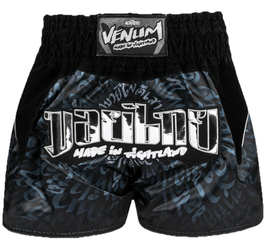 Venum Kickboksshort Attack Zwart/Zilver