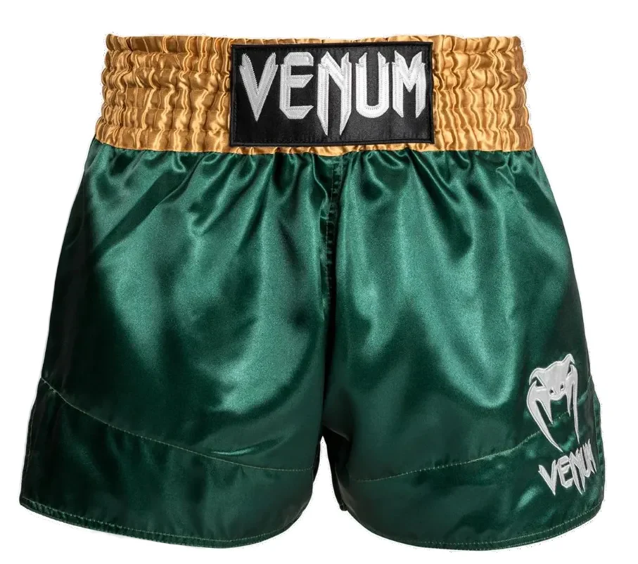 Venum Kickboksshort Classic Groen/Goud/Wit