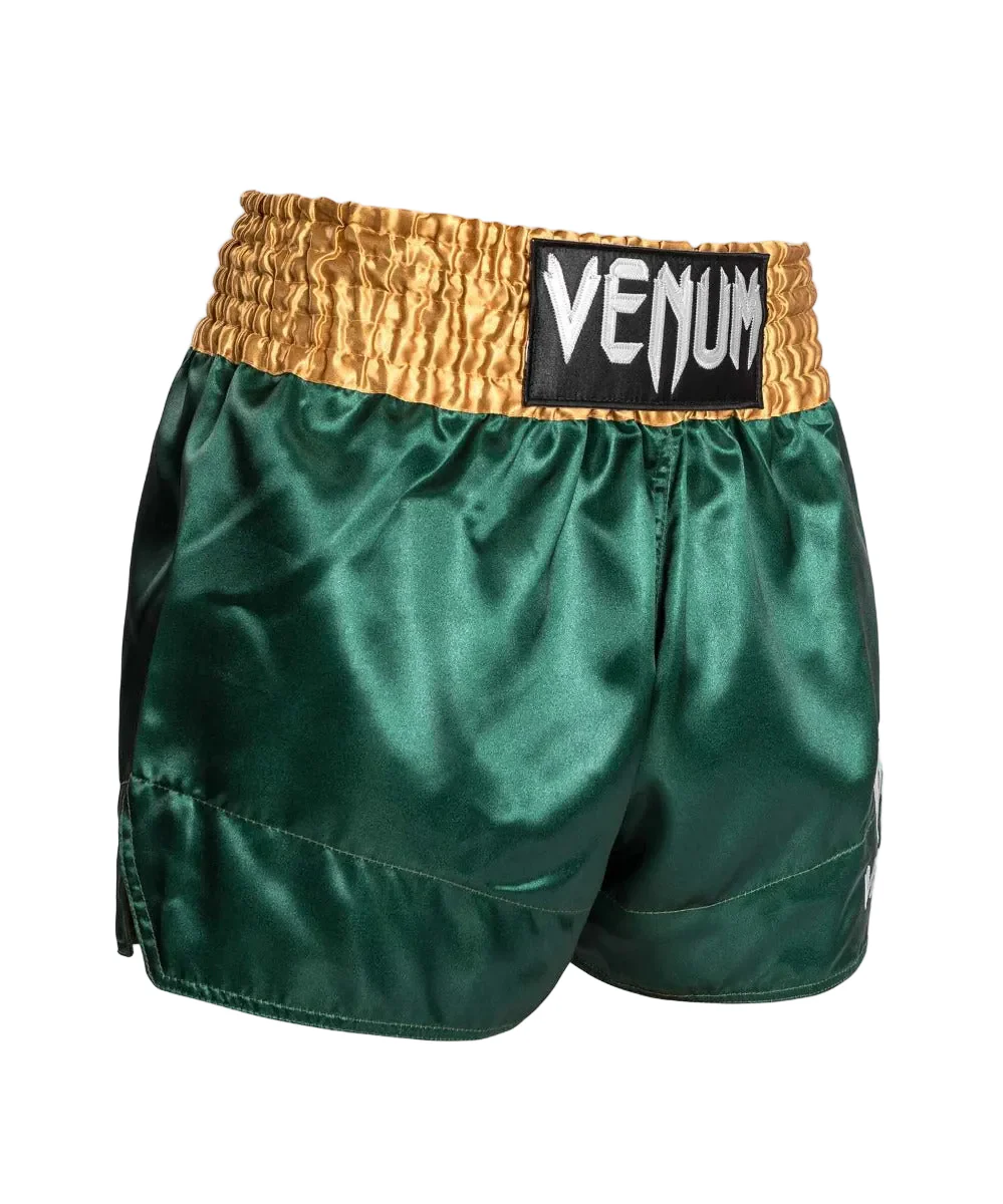 Venum Kickboksshort Classic Groen/Goud/Wit - Image 2