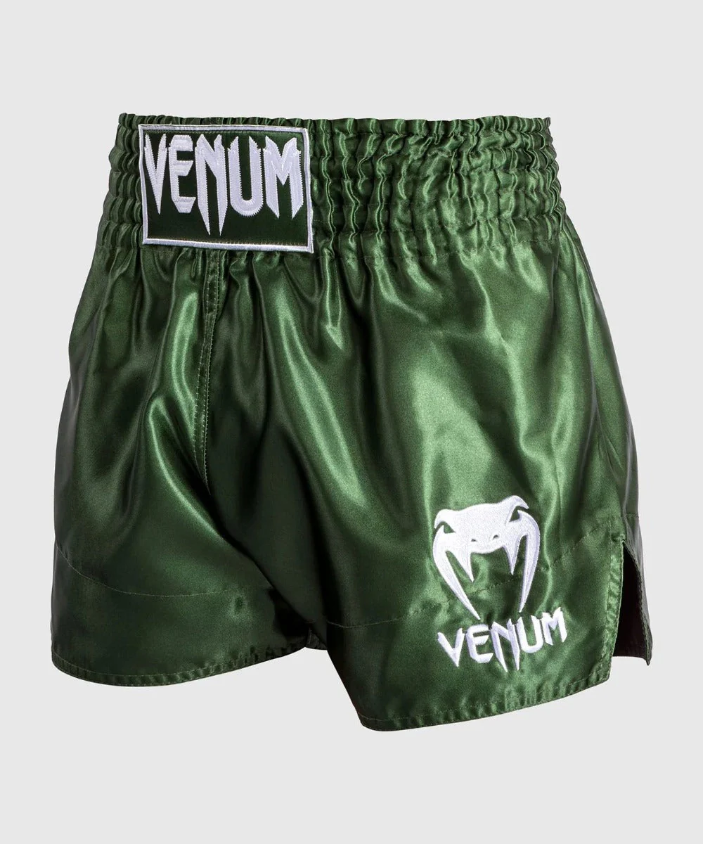 Venum Kickboksshort Classic Khaki/Wit - Image 3
