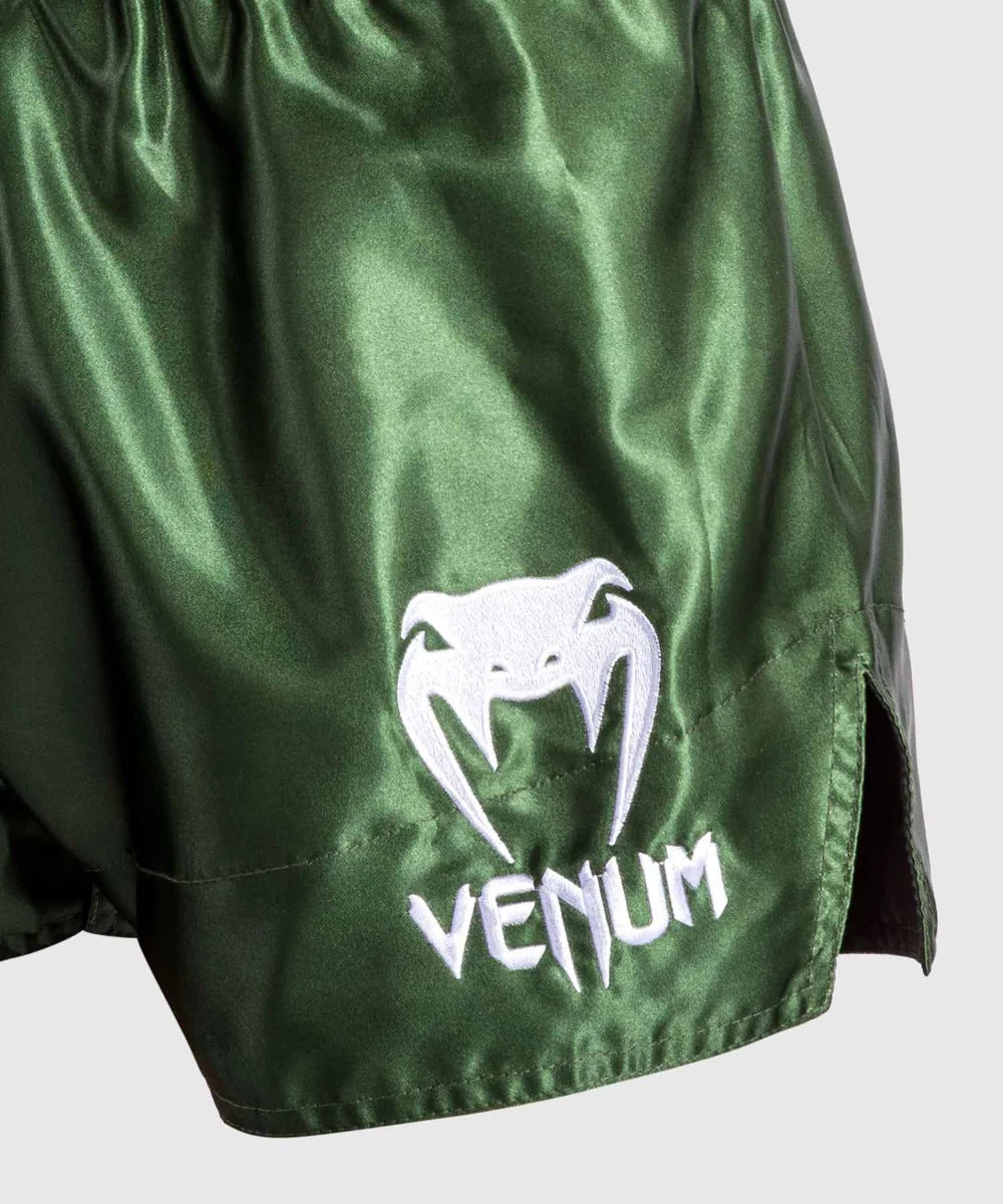 Venum Kickboksshort Classic Khaki/Wit - Image 6