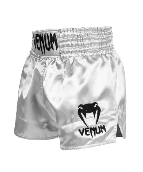 Venum Kickboksshort Classic Zilver/Zwart - Image 2