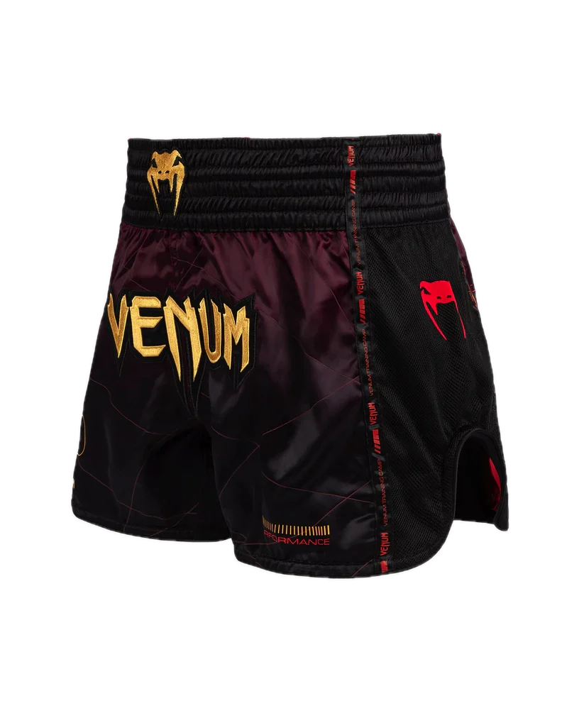 Venum Kickboksshort Tactical XT Zwart/Burgundy/Goud - Image 2