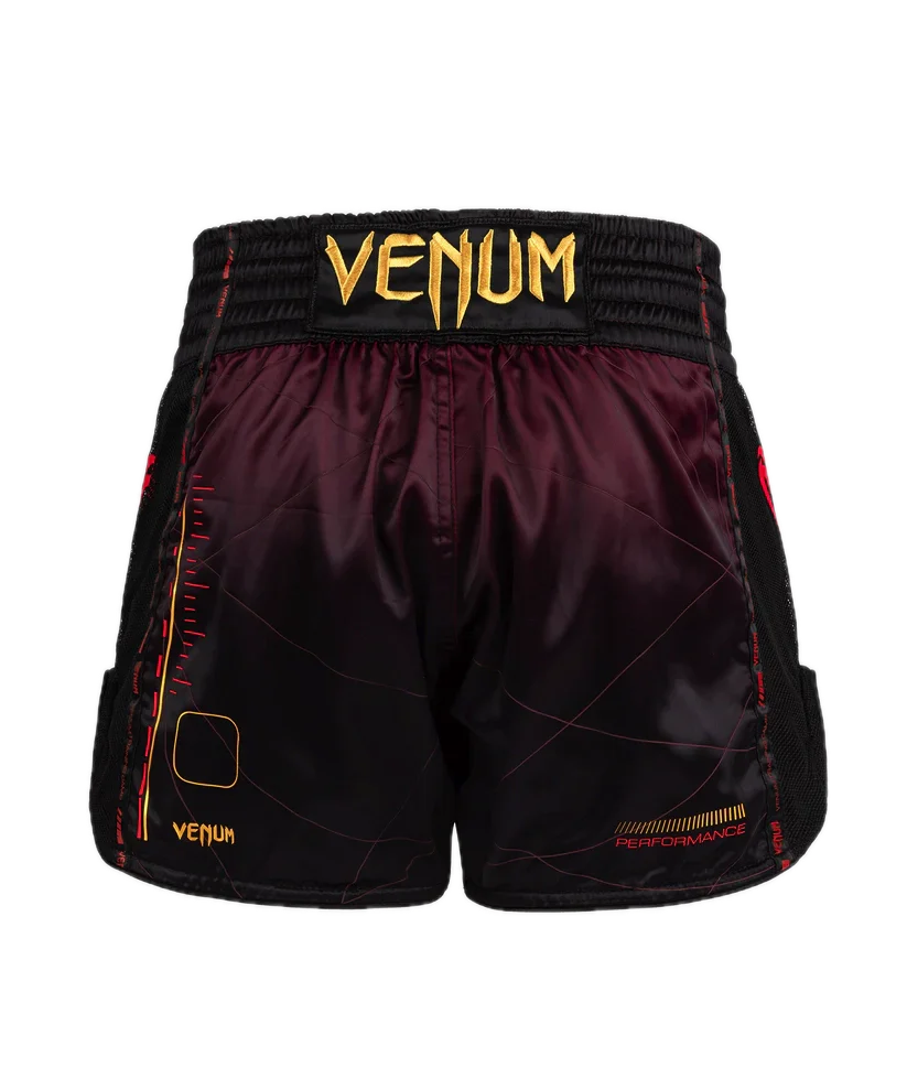 Venum Kickboksshort Tactical XT Zwart/Burgundy/Goud - Image 3