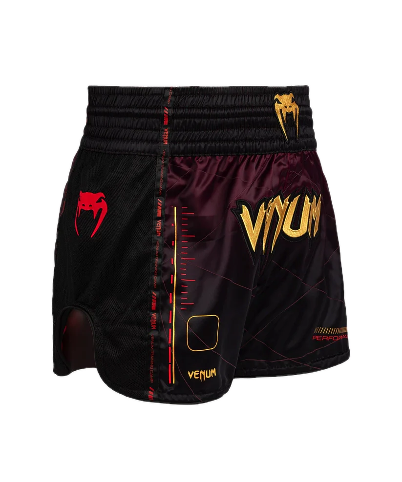 Venum Kickboksshort Tactical XT Zwart/Burgundy/Goud - Image 4