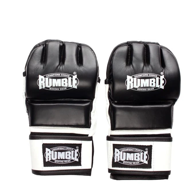 KickFun Handschoenen Rumble PU 2.0 Zwart/Wit - Image 2