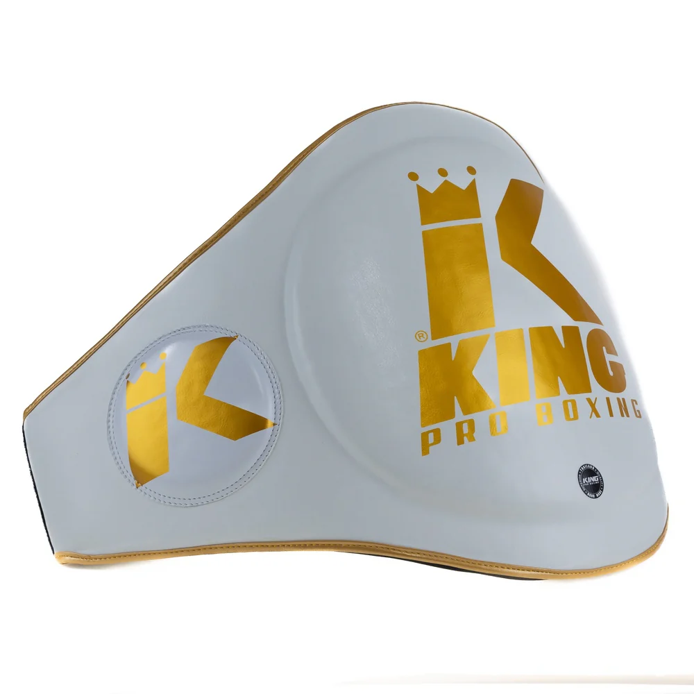 King Pro Boxing Belly Belt KPB BP Wit/Goud - Image 2