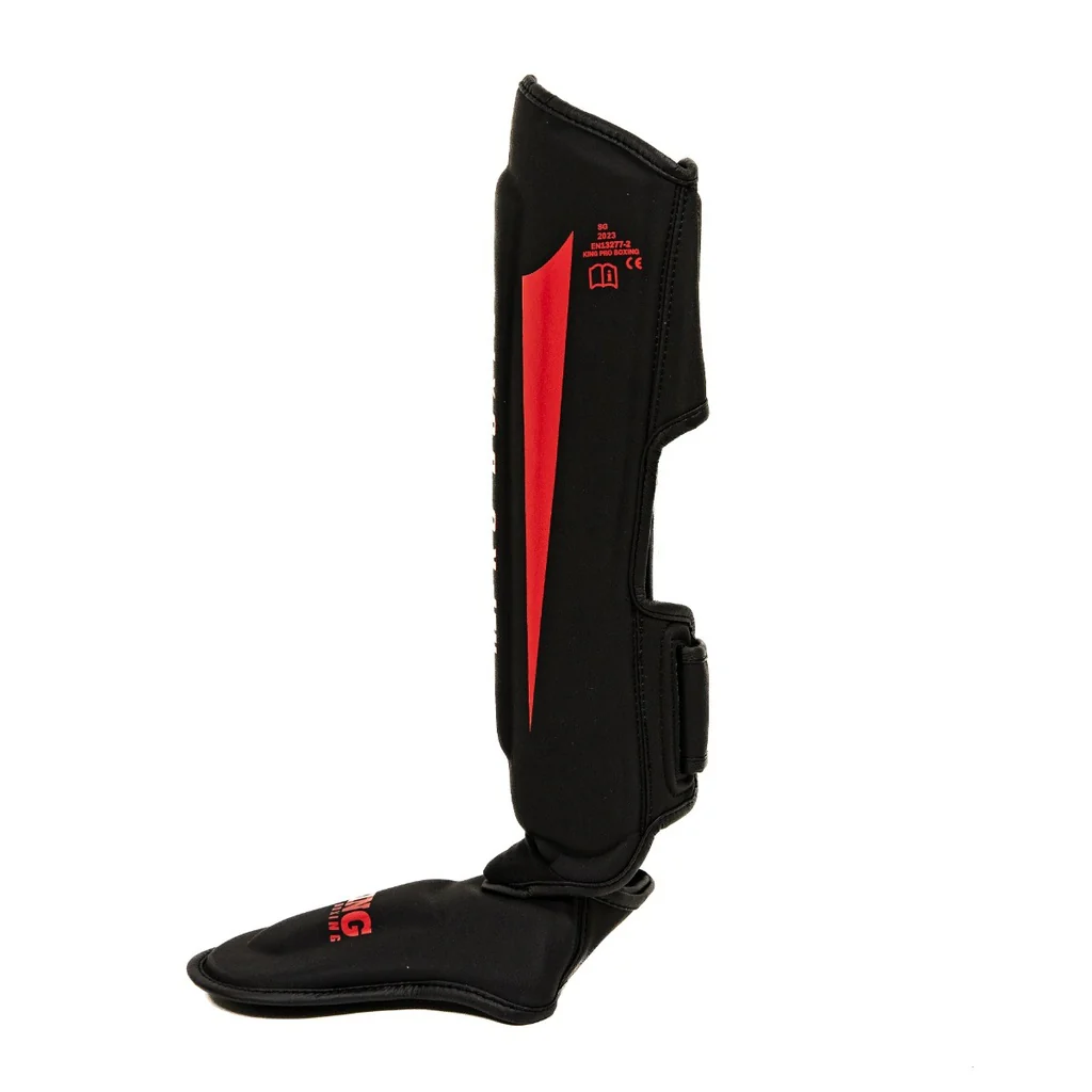 King Pro Boxing Scheenbeschermer SG Revo 8 Zwart/Rood - Image 5