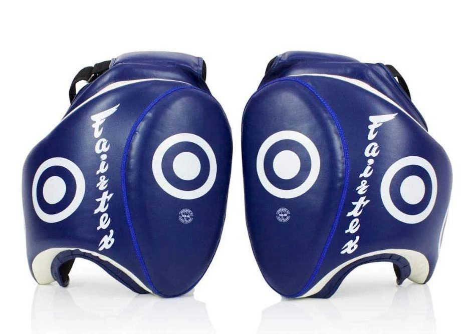 Leg Protector Fairtex Thigh pads Blauw/Wit