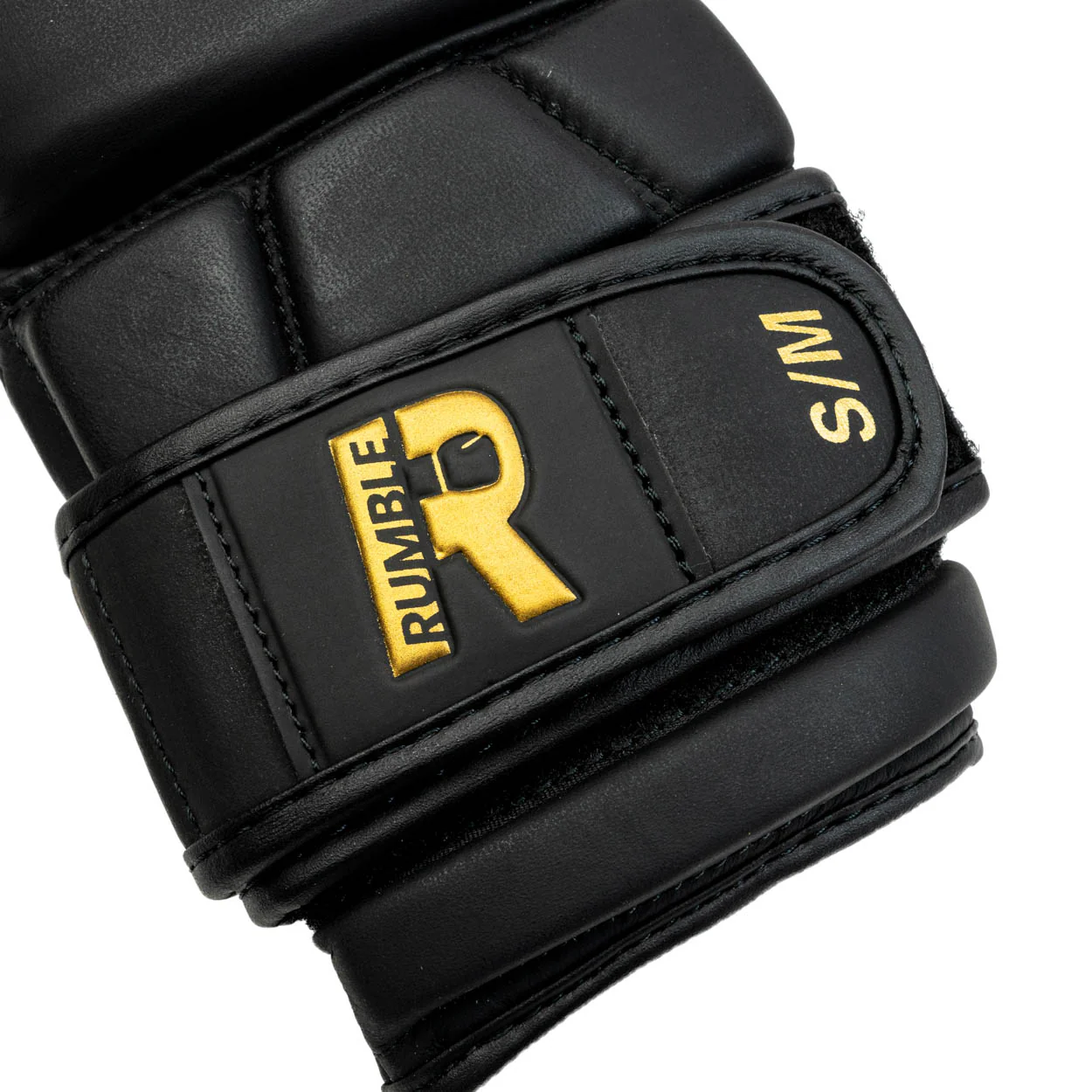 Rumble MMA Handschoenen Leer Undefeated Zwart/Goud - Image 4