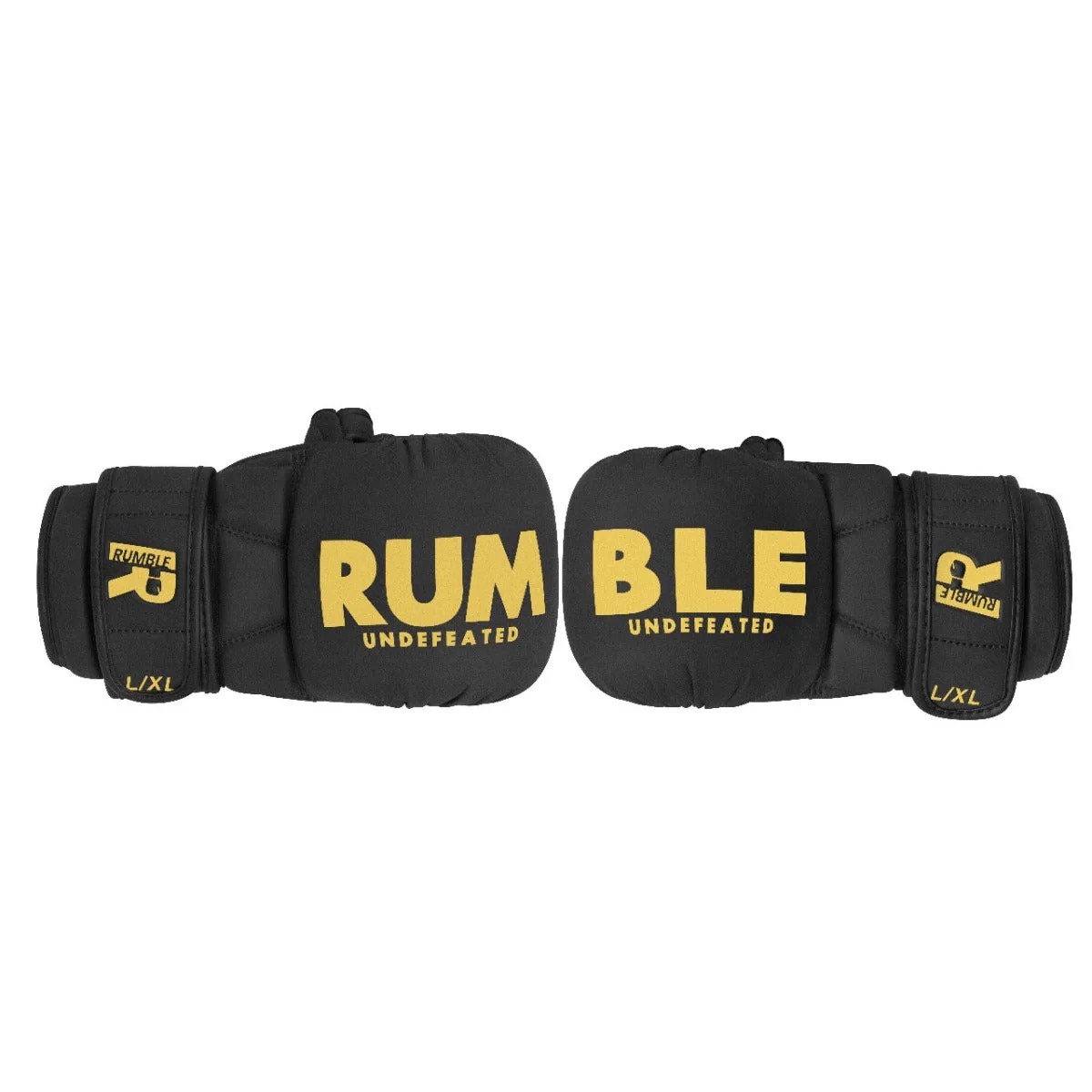 Rumble MMA Handschoenen Leer Undefeated Zwart/Goud - Image 5