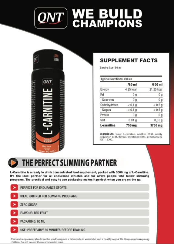 QNT L-CARNITINE SHOT per stuk - Image 3