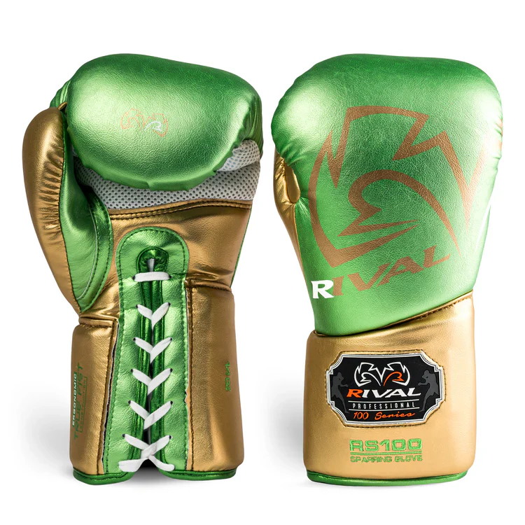 Rival Bokshandschoenen RS100 Professional Groen/Goud - 16oz S - Image 2