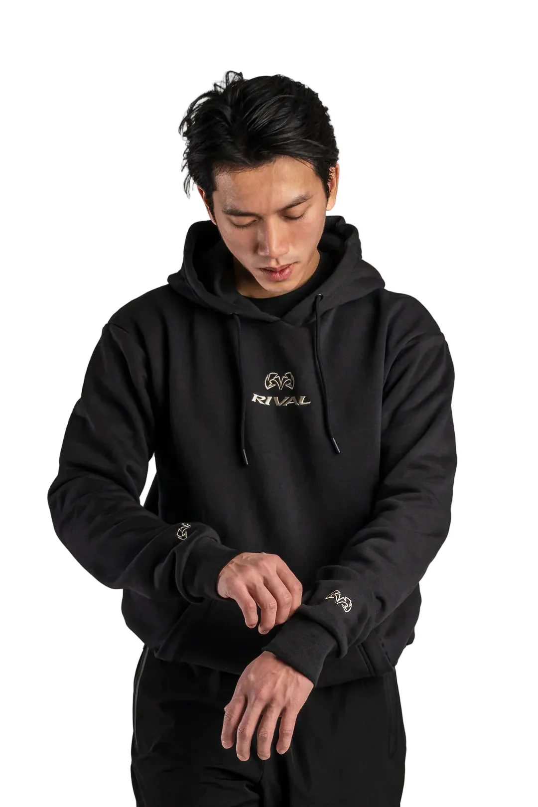 Rival Heavyweight Classic Hoodie Zwart - Image 2