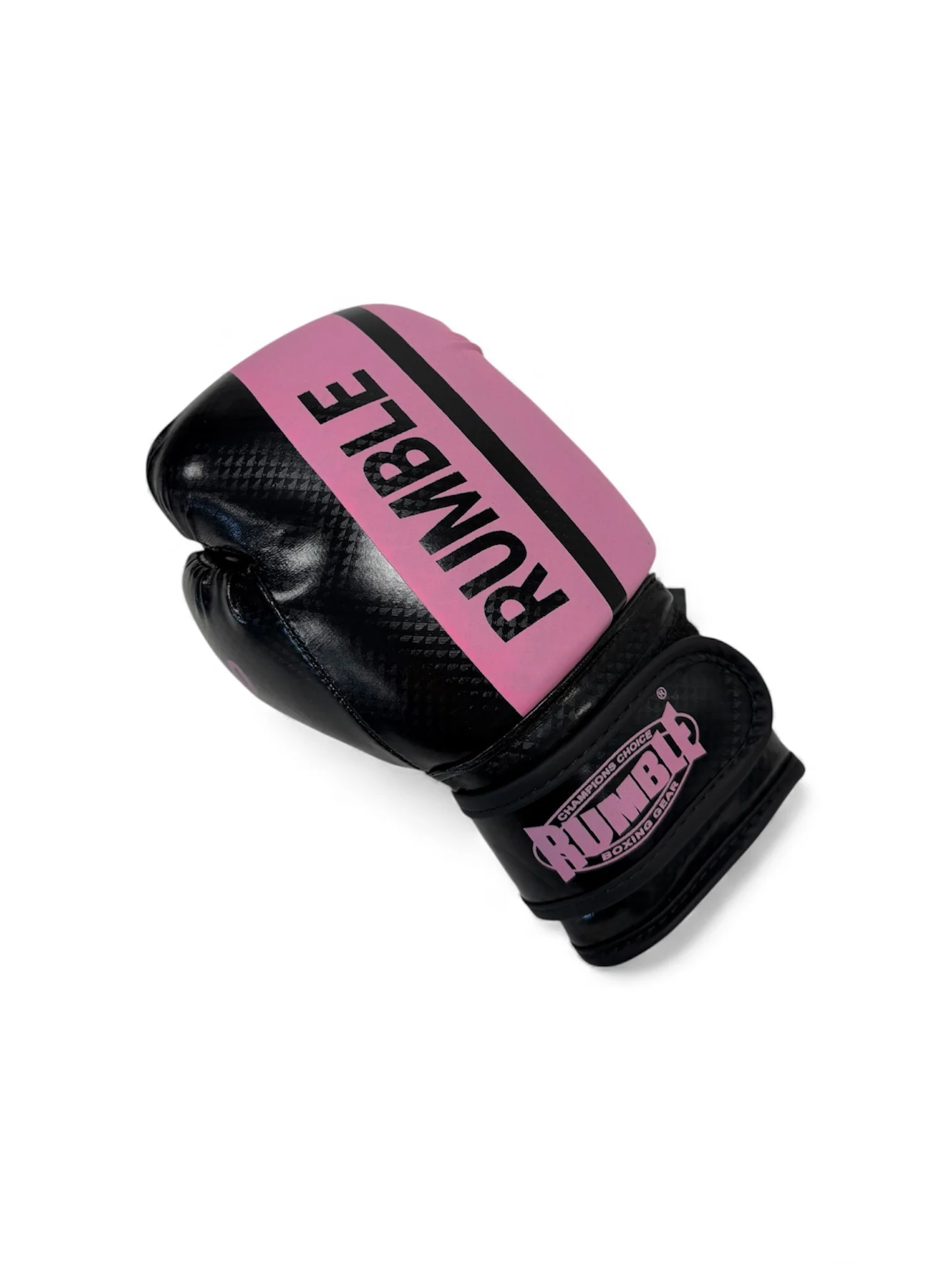 Rumble Bokshandschoenen Junior PU 3.0 Zwart-Licht Roze SALE - Image 2