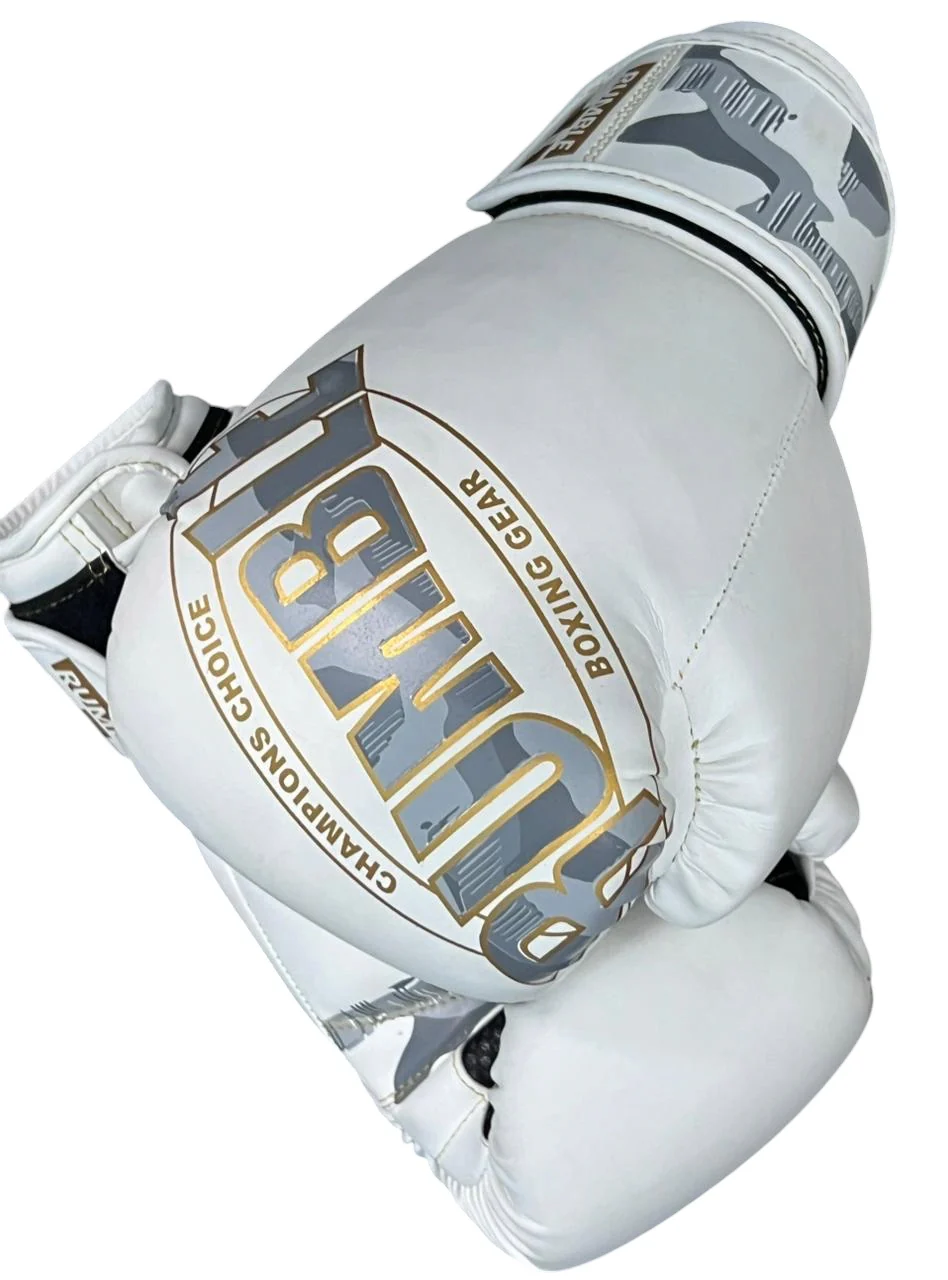 Rumble Bokshandschoenen Kids Camo Wit/Goud - Image 4