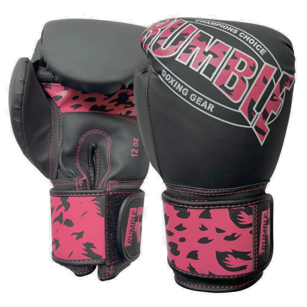 Rumble Bokszak Camo Set voor Kinderen Zwart/Roze - Image 3