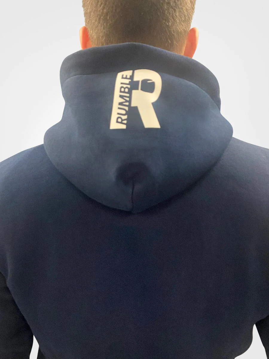 Rumble Hoodie Navy/White - Image 3