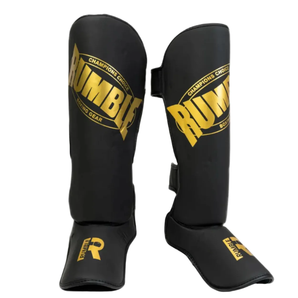 Rumble Scheenbeschermers PU Beginner Zwart/Goud