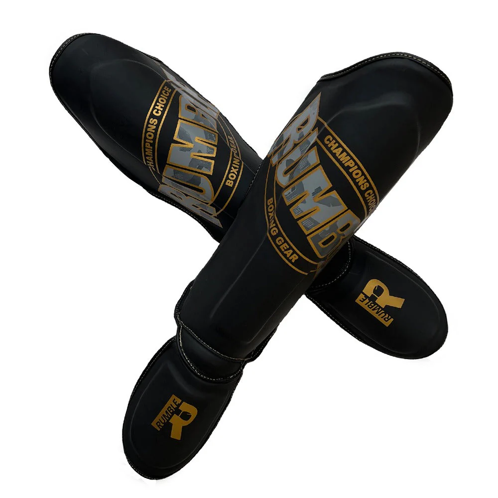 Rumble Kickboksset Kids Camo Black/Gold + Hoofdbeschermer + Sporttas - Image 15