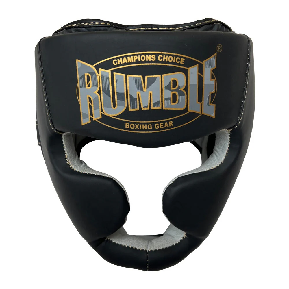Rumble Kickboksset Kids Camo Black/Gold + Hoofdbeschermer + Sporttas - Image 3