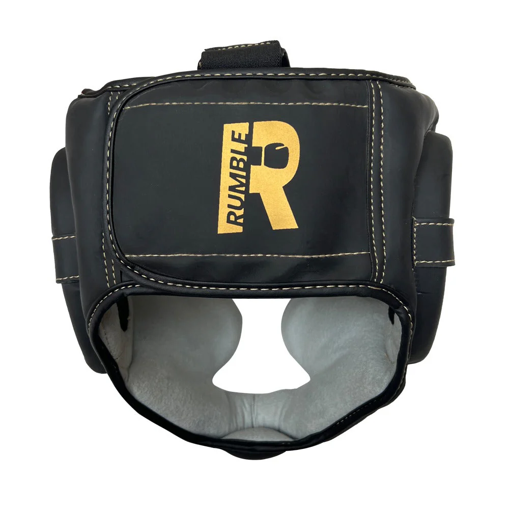 Rumble Kickboksset Camo Black/Gold + Hoofdbeschermer + Sporttas + Kledingset - Image 11