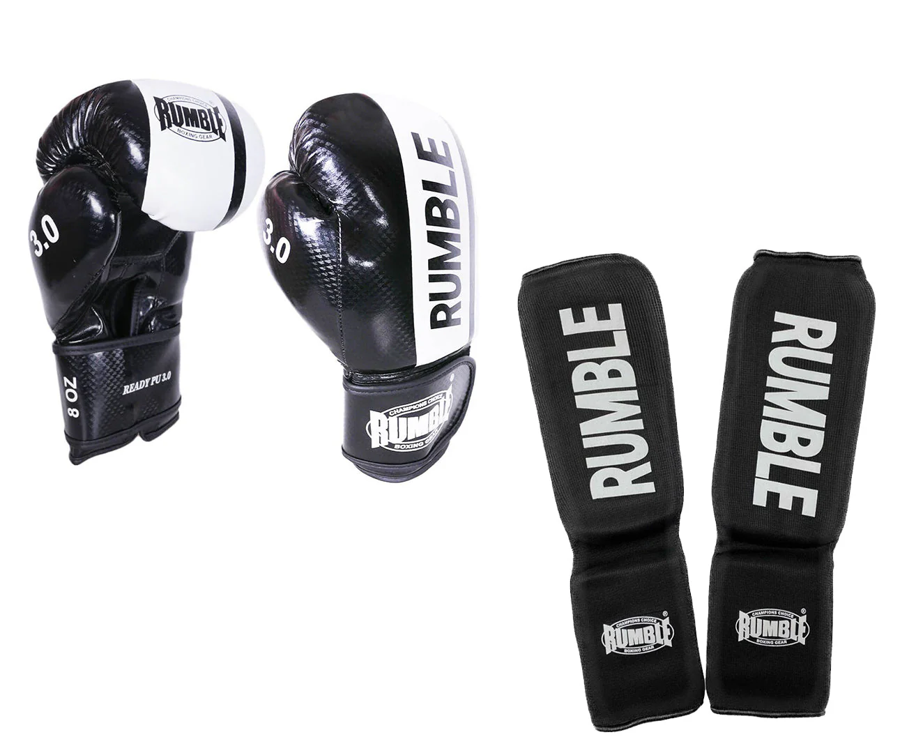 Rumble Kickboksset Junior 3.0 Zwart/Wit