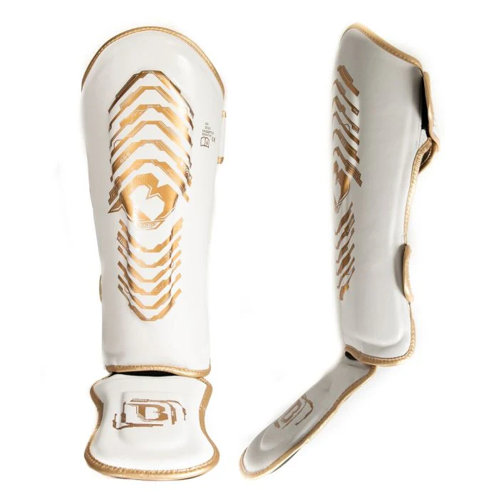 Booster Scheenbeschermers SG Youth Elite V2.2 White/Gold